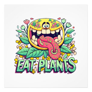 Eet Planten Foto Afdruk