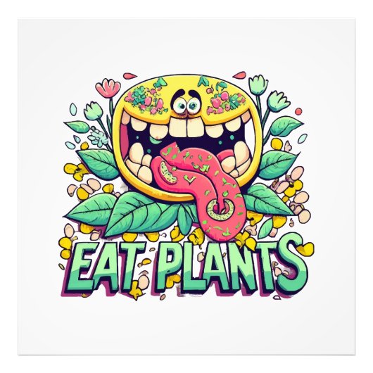 Eet Planten Foto Afdruk (Voorkant)