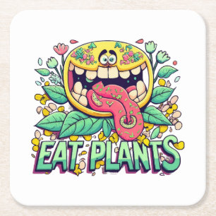 Eet Planten Kartonnen Onderzetters
