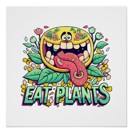 Eet Planten Perfect Poster (Voorkant)