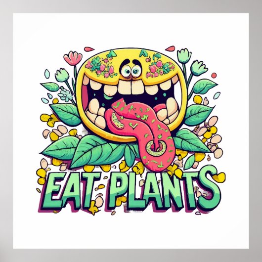 Eet Planten Poster (Voorkant)