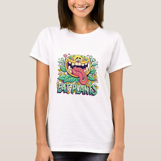 Eet Planten T-shirt (Voorkant)