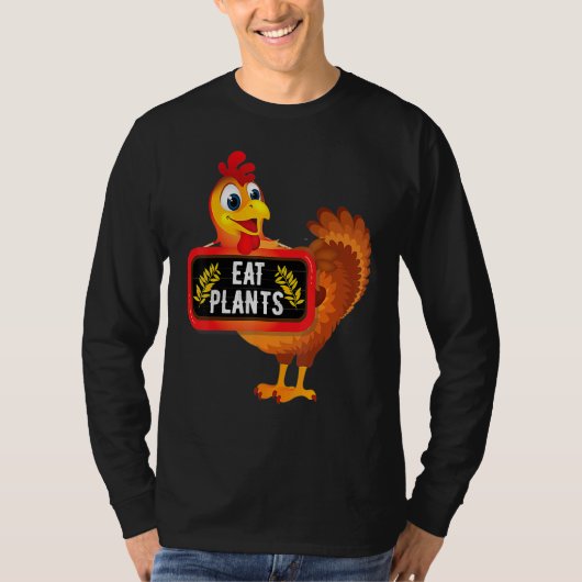 Eet Planten Veganistische Vegetarische Kalkoen Ker T-shirt (Voorkant)
