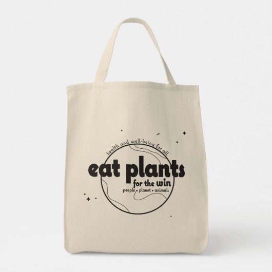 Eet Planten voor het Tas Win - Grocery (Achterkant)