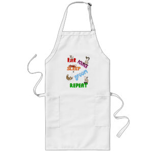 Eet, pons, Slaap, Groom, Herhaal.. Apron Lang Schort