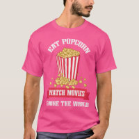 Eet popcorn, kijk films, negeer wereld kleding mei
