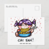 Eet! - Ramen Noodle Love Briefkaart (Voorkant / Achterkant)