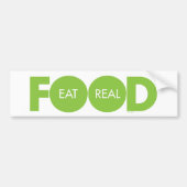 Eet Real Food Bumpersticker (Voorkant)