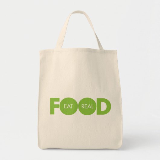 Eet Real Food Tote Bag (Voorkant)