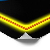 Eet Retro Restaurant Neon Sign Art Print (Hoek)