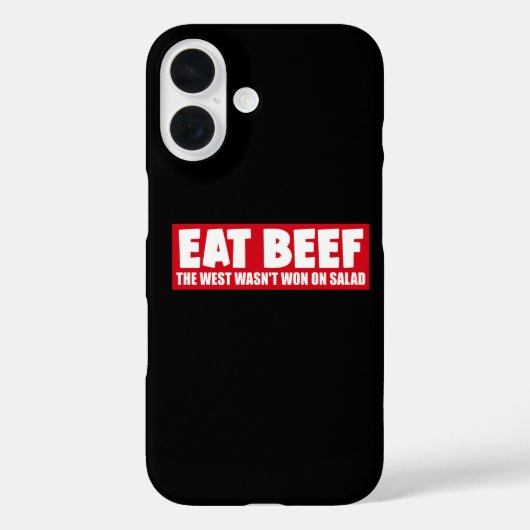 Eet Rundvlees De West Werd Niet Gewonnen Op Salade Case-Mate iPhone Case (Achterkant)