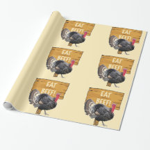 Eet rundvlees inpakpapier