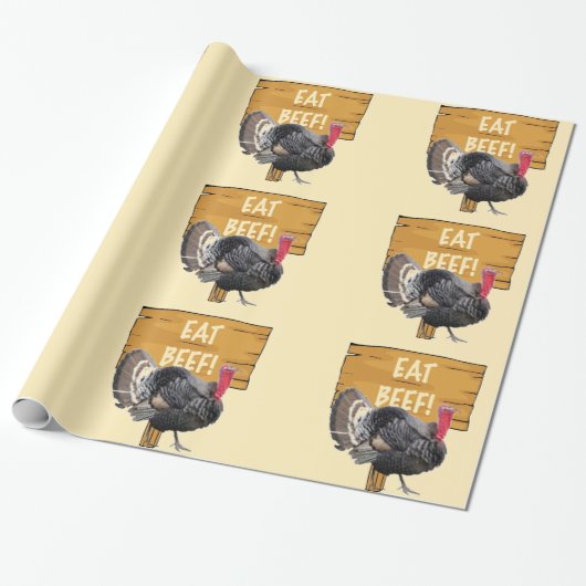 Eet rundvlees inpakpapier (Uitgerold)