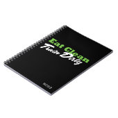 EET SCHONE TREIN VUILE Gepersonaliseerde Fitness J Notitieboek (Linkerzijde)