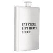 Eet schoon. Lift Heavy. Slaap. Flacon (Rechts)