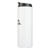 Eet schoon. Lift Heavy. Slaap. Thermosbeker (Geroteerd rechts)