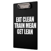 Eet schoon, train gemeen, word slank - Workout Klembord (Links)