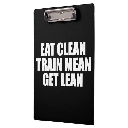 Eet schoon, train gemeen, word slank - Workout Klembord (Links)