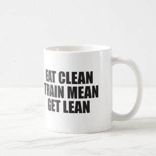 Eet schoon, train gemeen, word slank - Workout Koffiemok