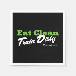EET SCHOON TRAIN VUIL Gym Workout Fitness Feest Servet