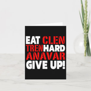 Eet schoon - Tren Hard - Geef nooit Bodybuilding o Kaart