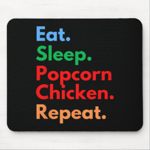 Eet Sla Popcorn Kip Herhaal Voor Popcorn Kippen Muismat
