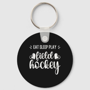 Eet Sla Veldhockey Herhaal Meisjes Spelers Trainen Sleutelhanger