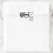 EET SLAAP37 VIERKANTE STICKER (Tas)