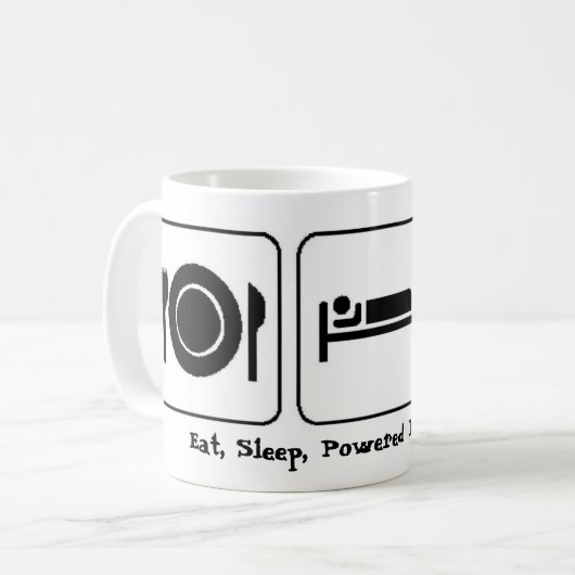 Eet, Slaap, Aangedreven kruipers Koffiemok (Voorkant links)