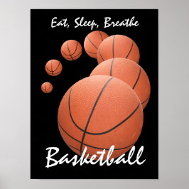 Eet, Slaap, Adem...Basketball Poster