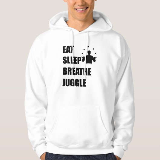Eet slaap Adem jongleren Hoodie (Voorkant)