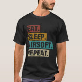 Eet slaap Airsoft Herhaal  Airsoft T-shirt (Voorkant)