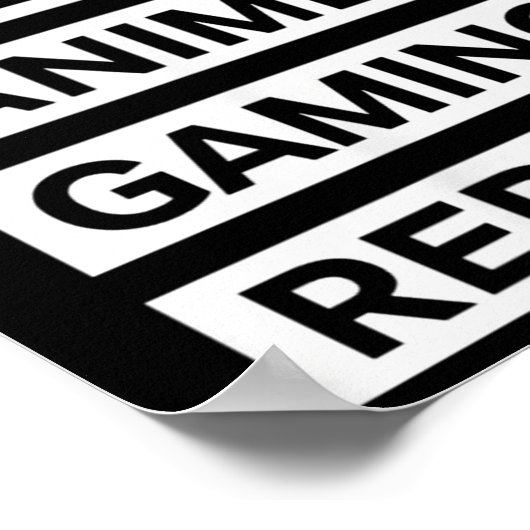 Eet Slaap Anime Gaming Herhaal Otaku Gamer Humor Poster (Hoek)