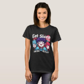 Eet Slaap Anime Herhaal Manga Shirten Mannen Vrouw T-shirt (Voorkant volledig)
