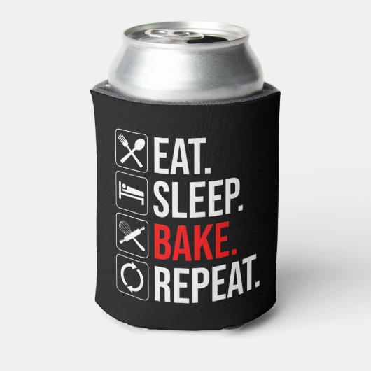 Eet. Slaap. Bak. Herhaal Blikjeskoeler (Blikje Achterkant)