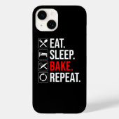 Eet. Slaap. Bak. Herhaal Case-Mate iPhone Case (Achterkant)