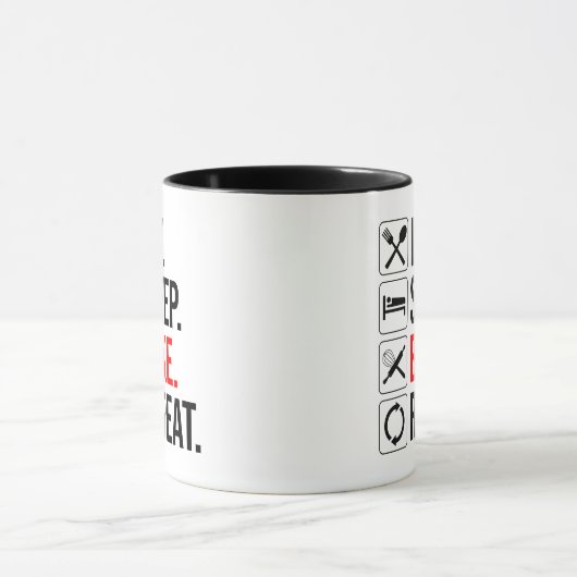 Eet. Slaap. Bak. Herhaal Mok (Midden)