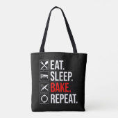Eet. Slaap. Bak. Herhaal Tote Bag (Achterkant)