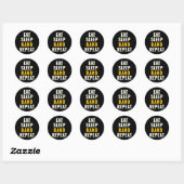 Eet Slaap Band Herhaal Grappige Marching Band Camp Ronde Sticker (Vel)