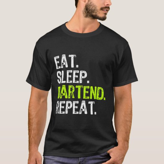 Eet Slaap Bartend Bartender Bartending Grappig cad T-shirt (Voorkant)