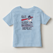 Eet. Slaap. Baseball. RepeatT-Shirt Kinder Shirts (Voorkant)