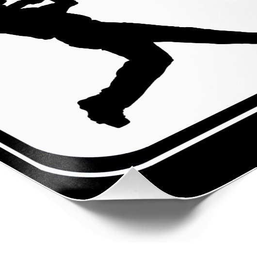 Eet Slaap Baseball Speler Grappig Baseball Perfect Poster (Hoek)