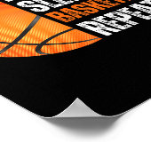Eet Slaap Basketbal Herhaal cadeau voor Basketbal Poster (Hoek)