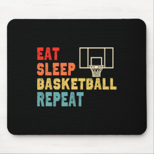 Eet Slaap Basketbal Herhaal kleding voor meisjes Muismat