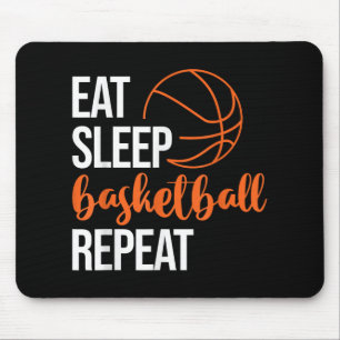 Eet Slaap Basketbal Herhaal Leuke Sport Motivatie  Muismat
