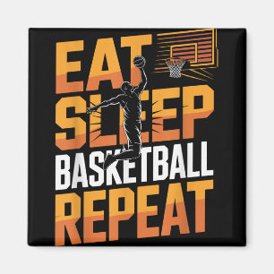 Eet Slaap Basketbal Herhaal, Speler, Jongens, Meis Magneet