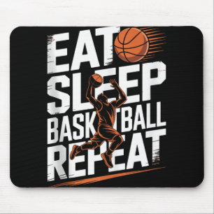 Eet Slaap Basketbal Herhaal, Speler, Jongens, Meis Muismat