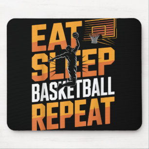Eet Slaap Basketbal Herhaal, Speler, Jongens, Meis Muismat