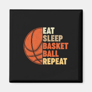 Eet Slaap Basketbal Herhaal voor Speler  Fu Magneet