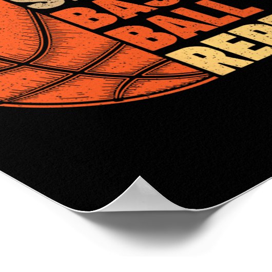 Eet Slaap Basketbal Herhaal voor Speler  Fu Poster (Hoek)